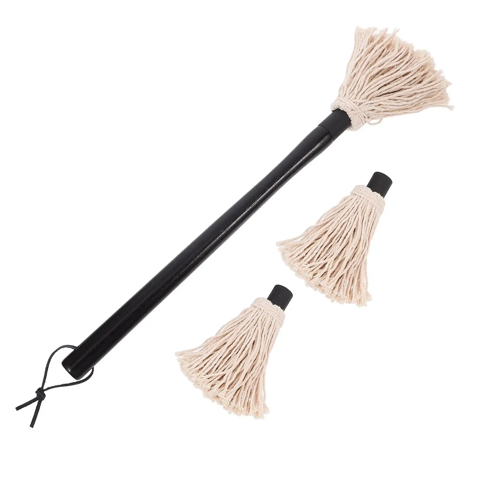 Reusable BBQ Mop 2 Replaceable Heads Rubber Wood Handle Basting Brush for Grilling Sauce Marinating Oil Kitchen Tool
Reusable BBQ Mop 2 Replaceable Heads Rubber Wood Handle Basting Brush for Grilling Sauce Marinating Oil Kitchen Tool