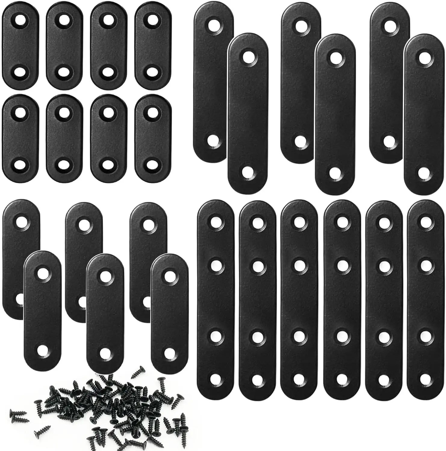 26 Sets Flat Plate Straight Bracket Stainless Steel, 36mm/46mm/56mm/76mm Wood Brackets Mending Plate
26 Sets Flat Plate Straight Bracket Stainless Steel, 36mm/46mm/56mm/76mm Wood Brackets Mending Plate