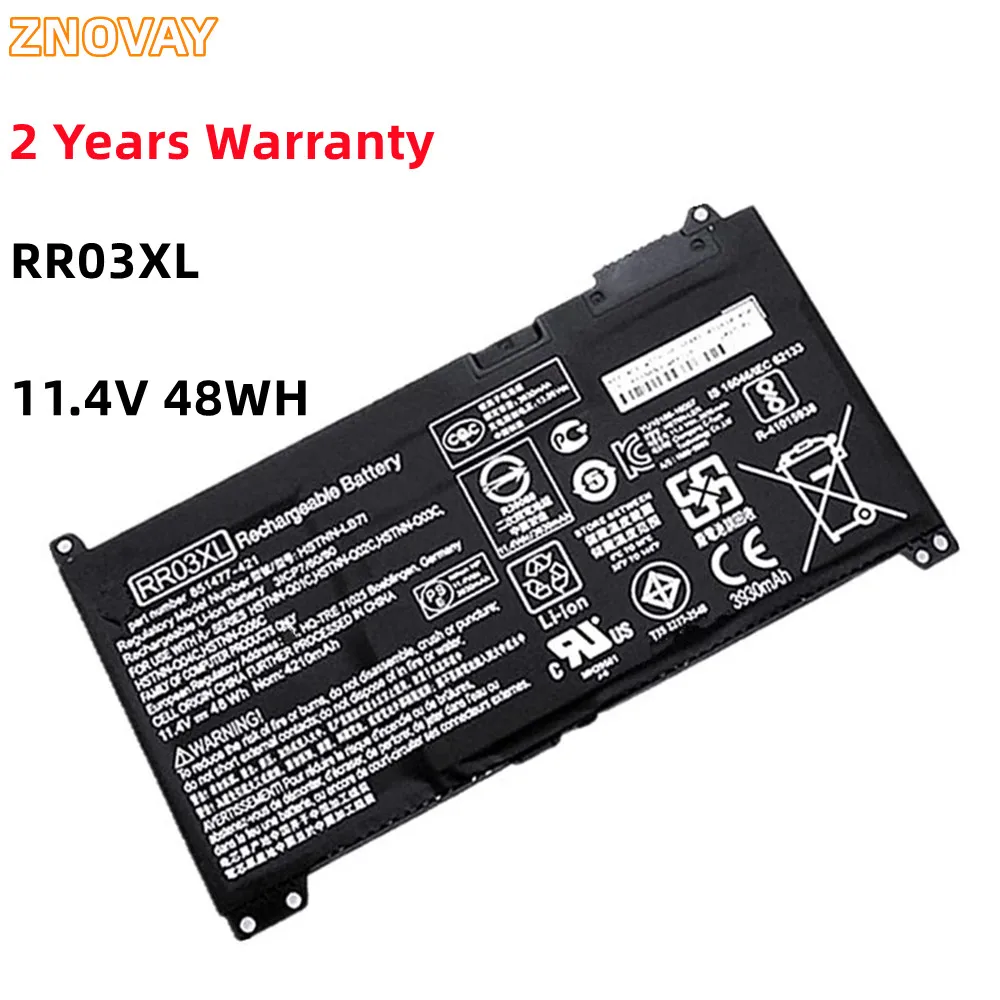 ZNOVAY 11.4V 48WH RR03XL HSTNN-PB6W 851477-832 HSTNN-Q04C HSTNN-Q06C Laptop Battery For HP ProBook 430 440 450 455 470 G4
ZNOVAY 11.4V 48WH RR03XL HSTNN-PB6W 851477-832 HSTNN-Q04C HSTNN-Q06C Laptop Battery For HP ProBook 430 440 450 455 470 G4