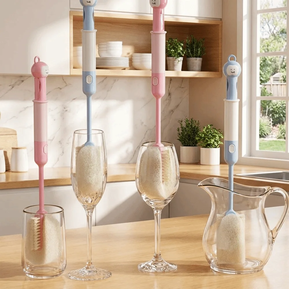Kitchen Accessories Cartoon Long-Handled Cup Brush 6 in 1 Removable Thermos Cup Brush Soft Hanging Bottle Cleaning Brush Camping
Kitchen Accessories Cartoon Long-Handled Cup Brush 6 in 1 Removable Thermos Cup Brush Soft Hanging Bottle Cleaning Brush Camping