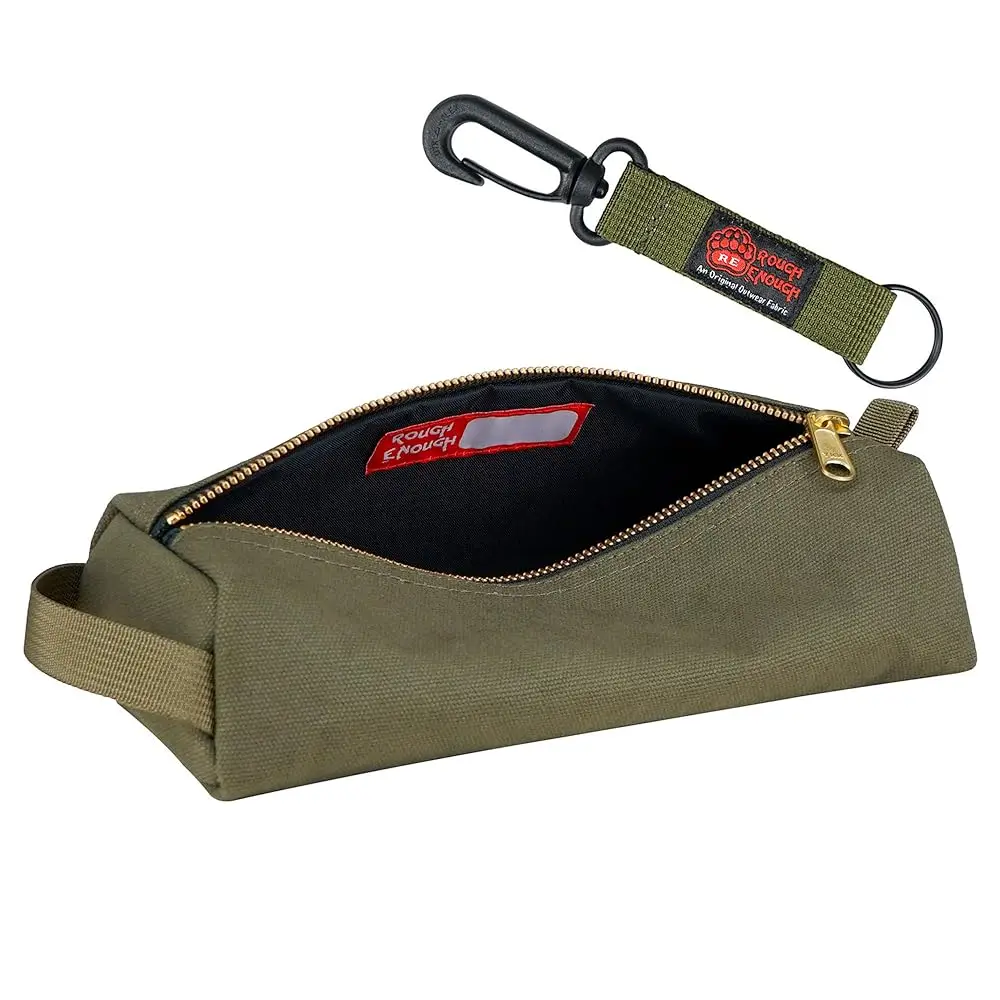 Rough Enough Small Tool Pouch Bag For Motorcycle Bike Accessories Storage Organizer With Zipper Handle Canvas Army Green
Rough Enough Small Tool Pouch Bag For Motorcycle Bike Accessories Storage Organizer With Zipper Handle Canvas Army Green