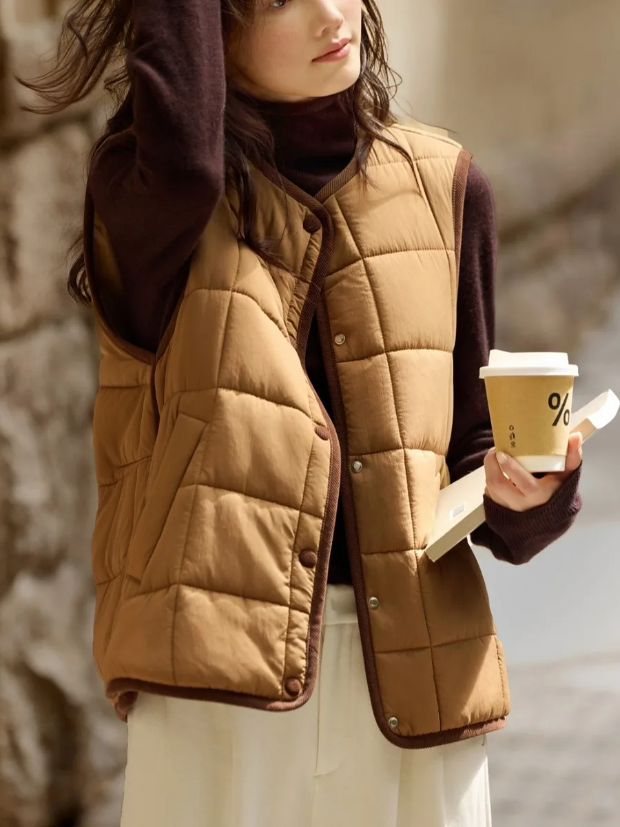 Women's Loose Casual Svel Vest Jaet Faionable Layering Cotton Outerwear Autumn Winter New Sle Versatile Trendy
Women's Loose Casual Svel Vest Jaet Faionable Layering Cotton Outerwear Autumn Winter New Sle Versatile Trendy