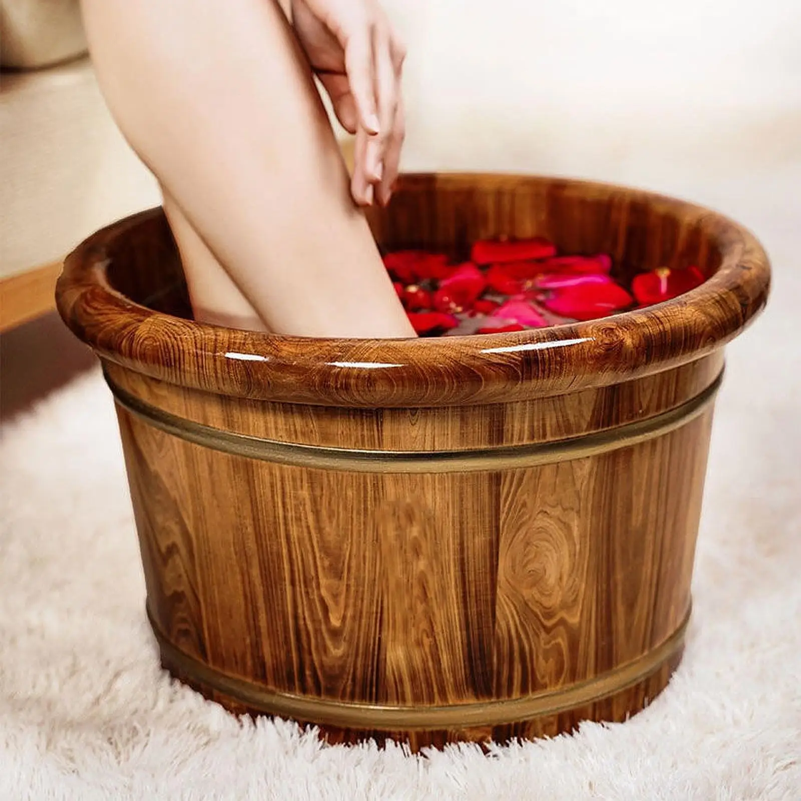 Feet Bath Massage Bucket Foot SPA Basin Round Wood Foot Bath Bucket for Spa Relaxation at Home
Feet Bath Massage Bucket Foot SPA Basin Round Wood Foot Bath Bucket for Spa Relaxation at Home