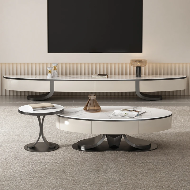 Italian Oval Stone Plate Home Living Room Small Apartment Modern Coffee Table TV Cabinet Combination
Italian Oval Stone Plate Home Living Room Small Apartment Modern Coffee Table TV Cabinet Combination