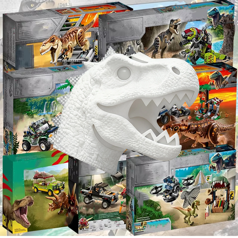 Third Party MOC Compatible Sets Dinosaur World Series Building Blocks Jurassic Giganotosaurus Children ﻿Toys Christmas Gifts
