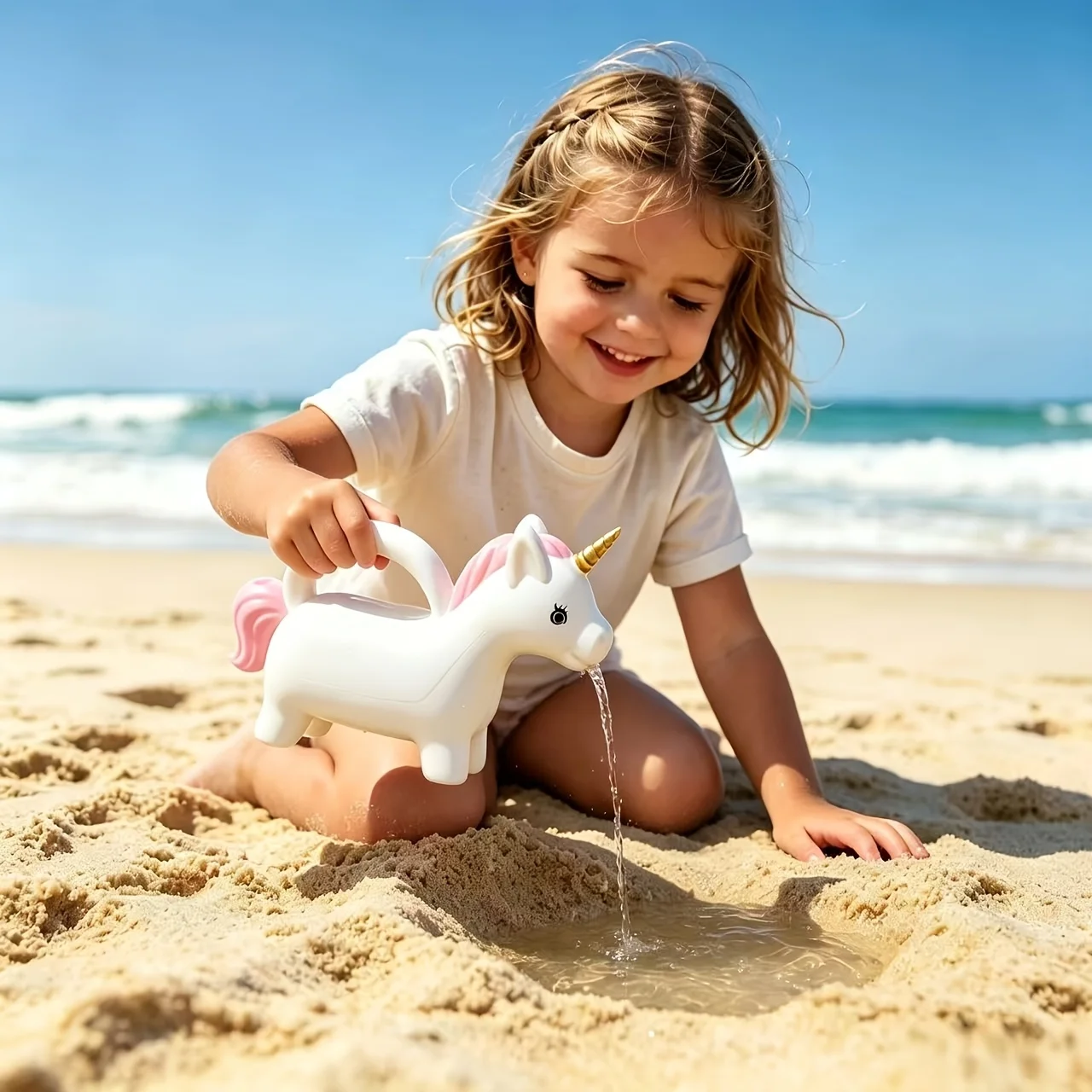 1pc Unicorn Water Bottle Toy, Cute Animal Appearance, Suitable for Seaside Water Play Or Watering Multi-Scene Use,Beach tools
1pc Unicorn Water Bottle Toy, Cute Animal Appearance, Suitable for Seaside Water Play Or Watering Multi-Scene Use,Beach tools
