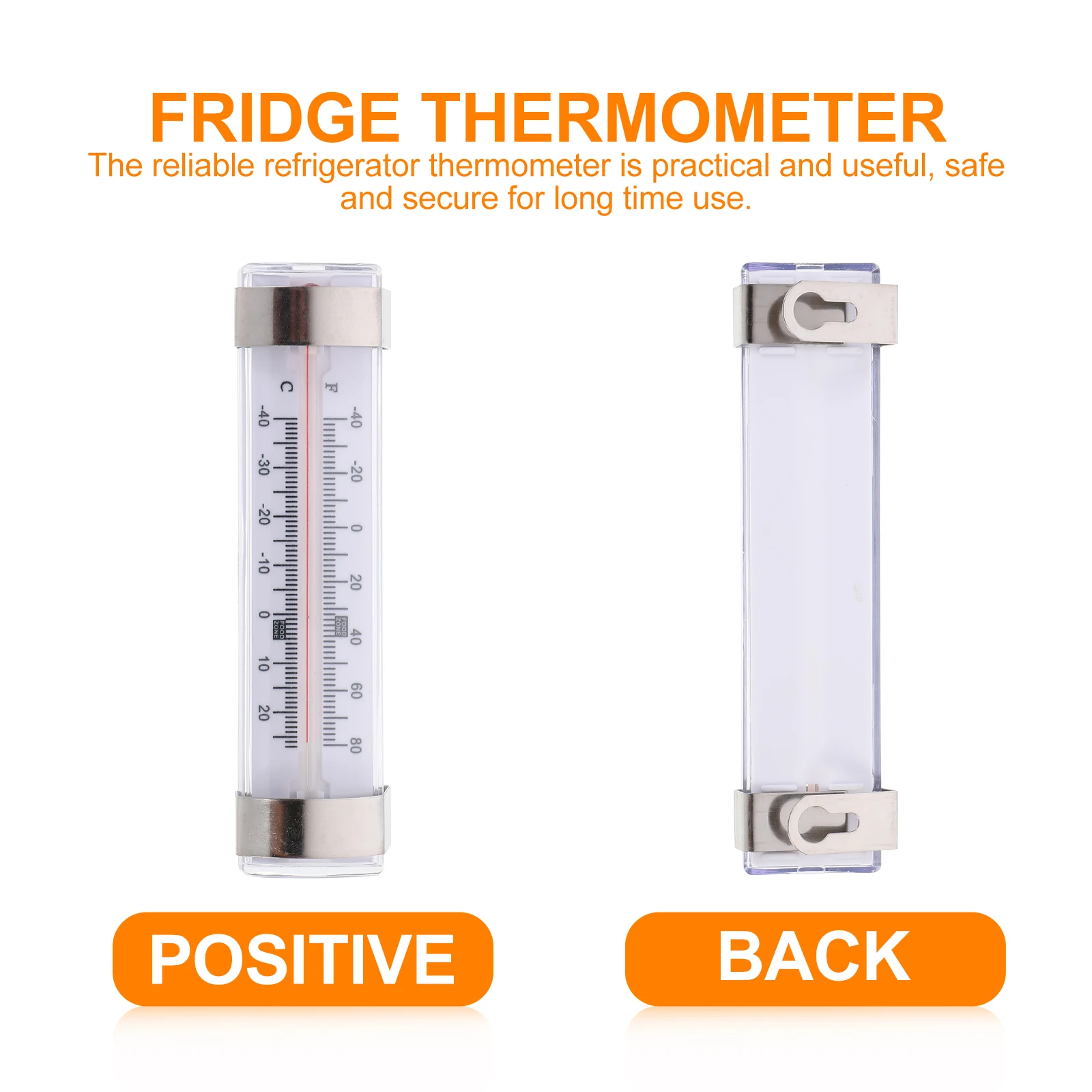 6pcs Ice Cabinet Thermometer ABS Plastic Stainless Steel High Precision Fridge Gauge Refrigerator Supermarket Professional
6pcs Ice Cabinet Thermometer ABS Plastic Stainless Steel High Precision Fridge Gauge Refrigerator Supermarket Professional