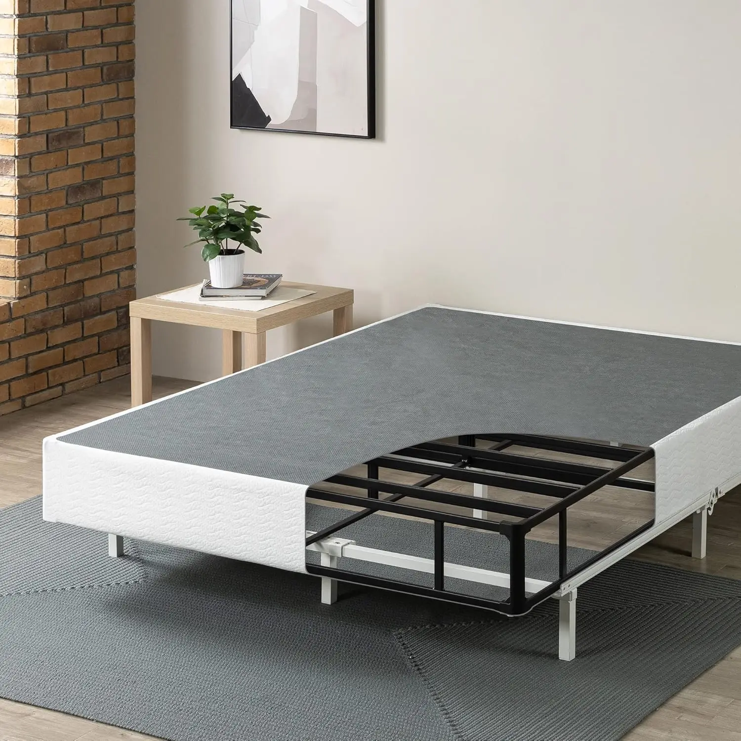 ZINUS 9 Inch Metal Smart Box Spring with Quick Assembly / Mattress Foundation / Strong Metal Frame / Easy Assembly, Full
ZINUS 9 Inch Metal Smart Box Spring with Quick Assembly / Mattress Foundation / Strong Metal Frame / Easy Assembly, Full