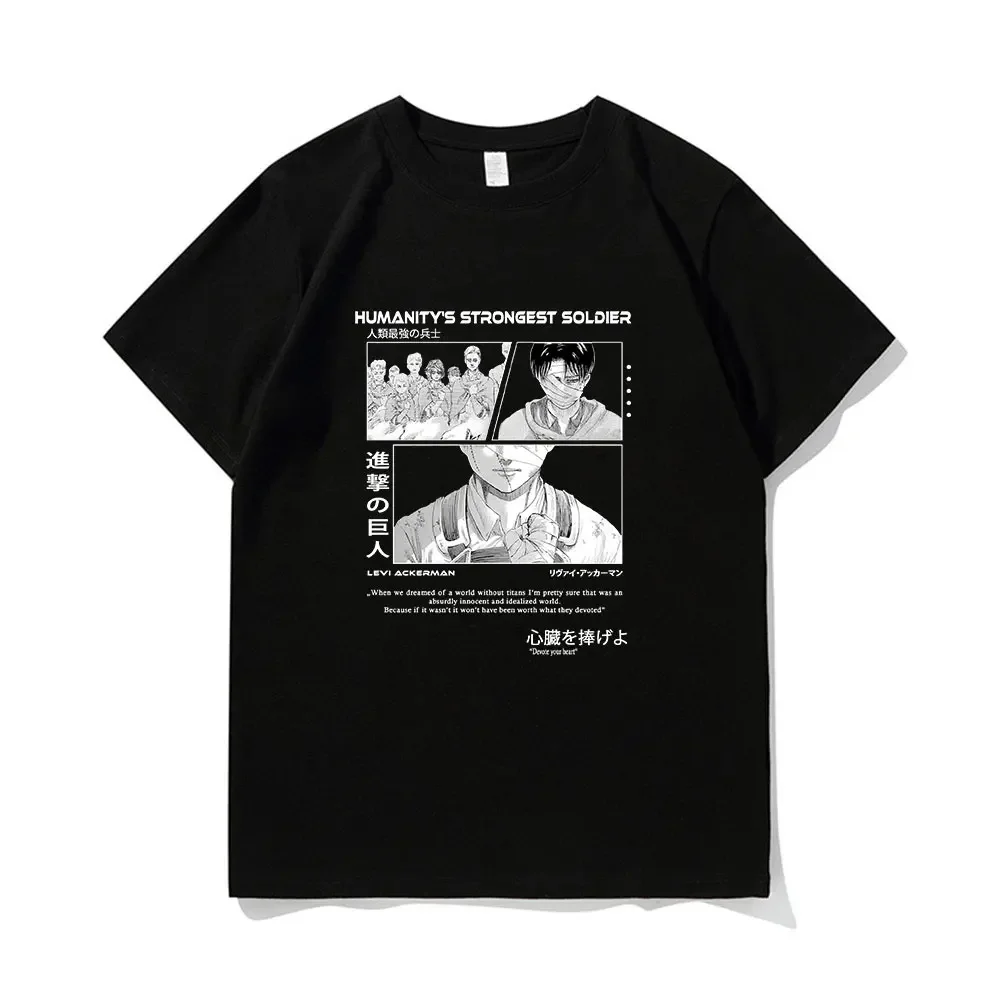 Attack On Titan T-Shirt Men Women 100% Cotton Plus Size O-Neck Streetwear Japanese Anime Printed Casual Oversized Unisex Tees
Attack On Titan T-Shirt Men Women 100% Cotton Plus Size O-Neck Streetwear Japanese Anime Printed Casual Oversized Unisex Tees