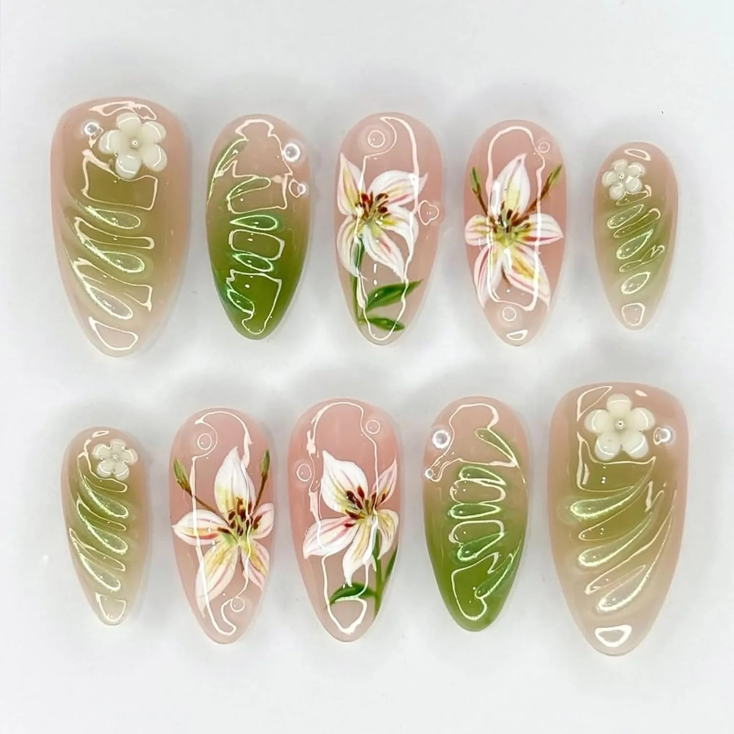 30 pieces of cross-border flower three-dimensional gilt hot-selling nail art pieces, high-quality handmade nail almond wholesale
30 pieces of cross-border flower three-dimensional gilt hot-selling nail art pieces, high-quality handmade nail almond wholesale