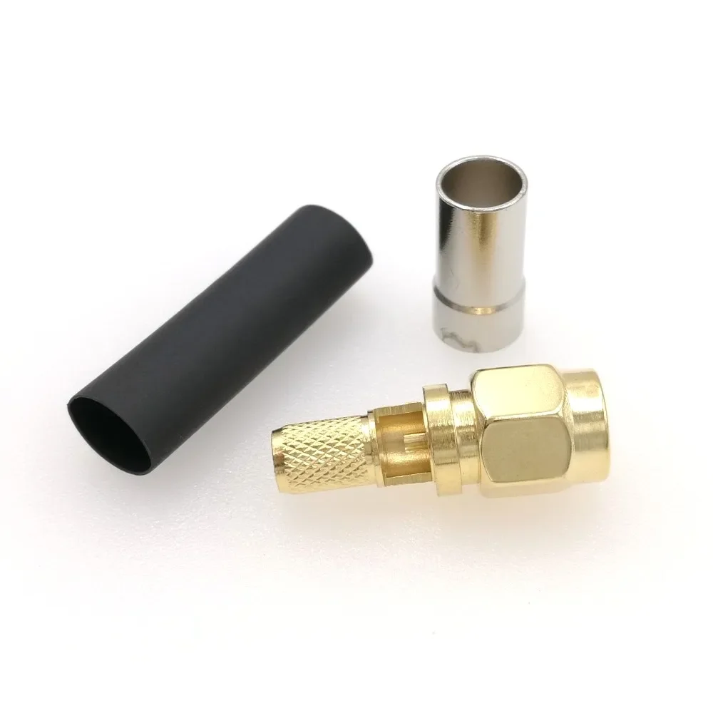 10pcs SMA Male Plug Window Crimp RF Connector For RG58 LMR195 RG400 RG142 Cable
10pcs SMA Male Plug Window Crimp RF Connector For RG58 LMR195 RG400 RG142 Cable