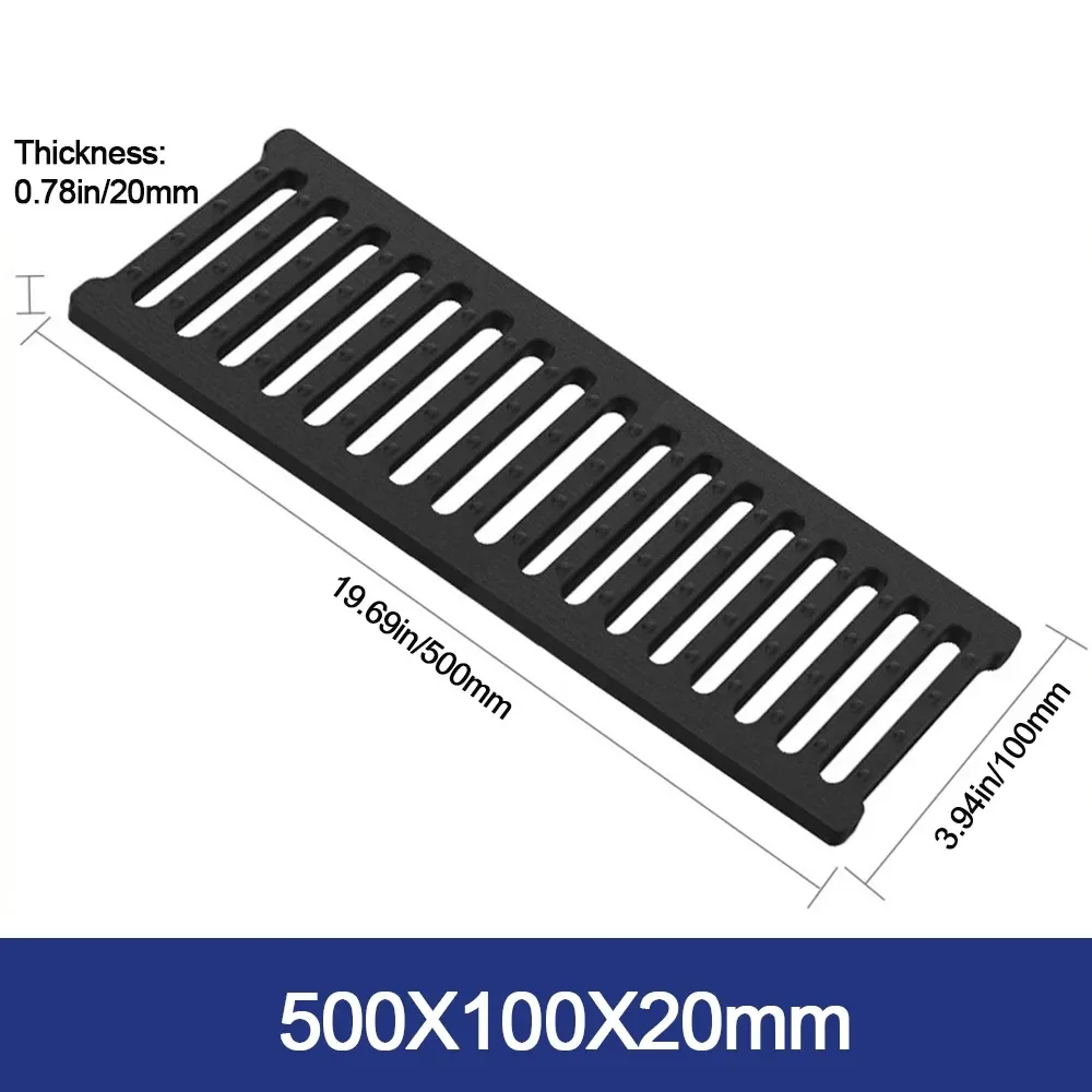 New High Strength Trench Cover Resin Plastic Black Sewer Trench Plate Grid Rectangular Sewage Ditch Drainage Kitchen
New High Strength Trench Cover Resin Plastic Black Sewer Trench Plate Grid Rectangular Sewage Ditch Drainage Kitchen
