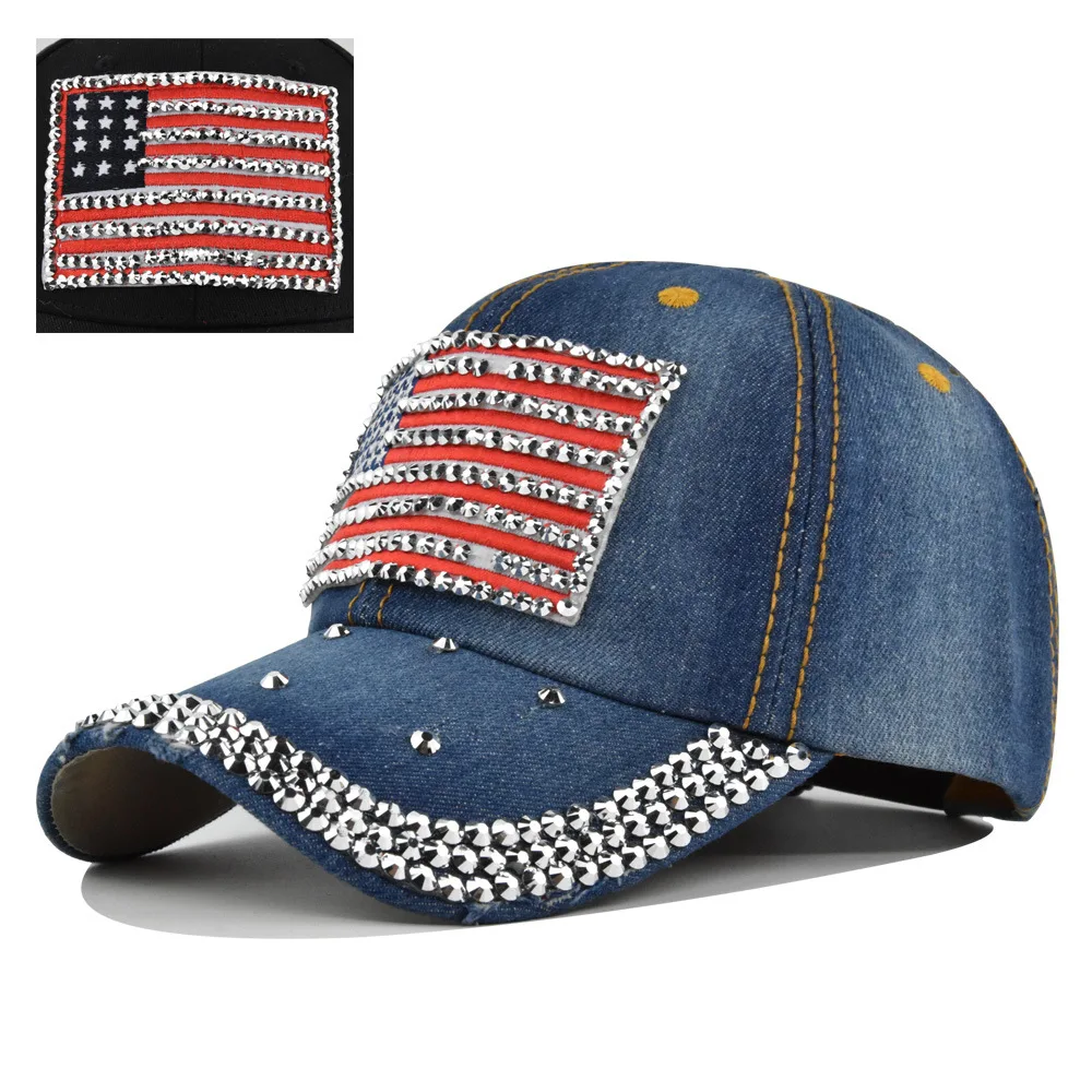 Vintage Washed Distressed Hats Studded Glitter Baseball Distressed Denim Dad Hats Cap Couple Sun Hat
Vintage Washed Distressed Hats Studded Glitter Baseball Distressed Denim Dad Hats Cap Couple Sun Hat