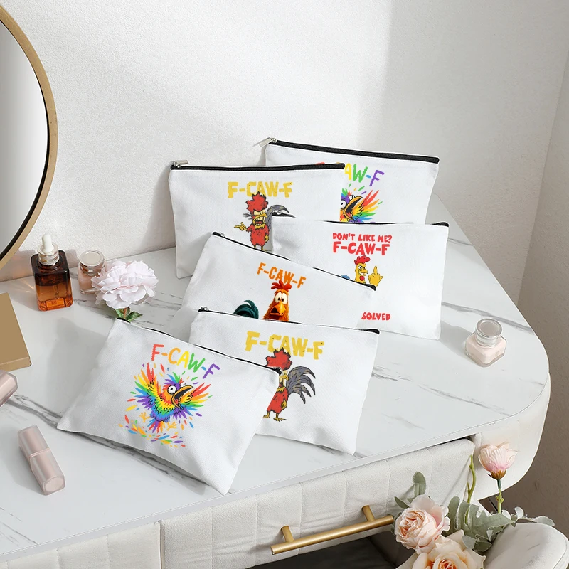 F-Caw-F Funny Chicken F Caw F Rooster Meme Women Cosmetic Bag Wash Bag Bath Pouch Travel Lipstick Bags Bachelorette Party Gift
F-Caw-F Funny Chicken F Caw F Rooster Meme Women Cosmetic Bag Wash Bag Bath Pouch Travel Lipstick Bags Bachelorette Party Gift