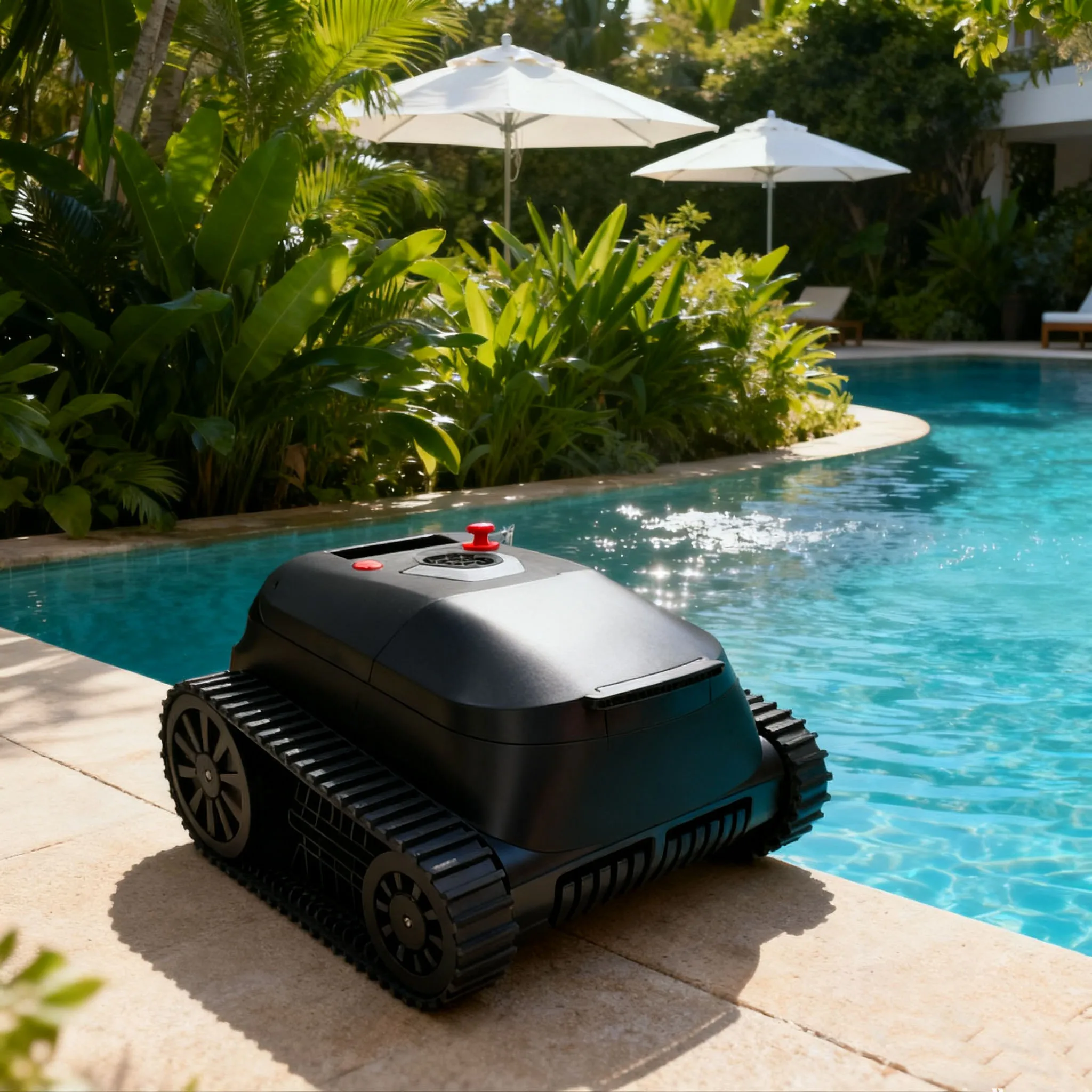 Large swimming pool automatic pool robot cleaner with remote control to climb walls and floors
Large swimming pool automatic pool robot cleaner with remote control to climb walls and floors
