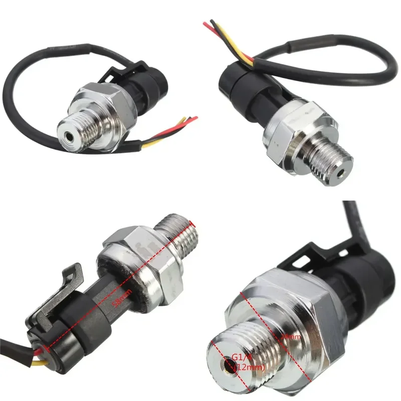 G1/4 DC5V 0-1.2 MPa Pressure Sensor Transducer Oil Fuel Water Air Pressure Transducer With 19cm Cable
G1/4 DC5V 0-1.2 MPa Pressure Sensor Transducer Oil Fuel Water Air Pressure Transducer With 19cm Cable