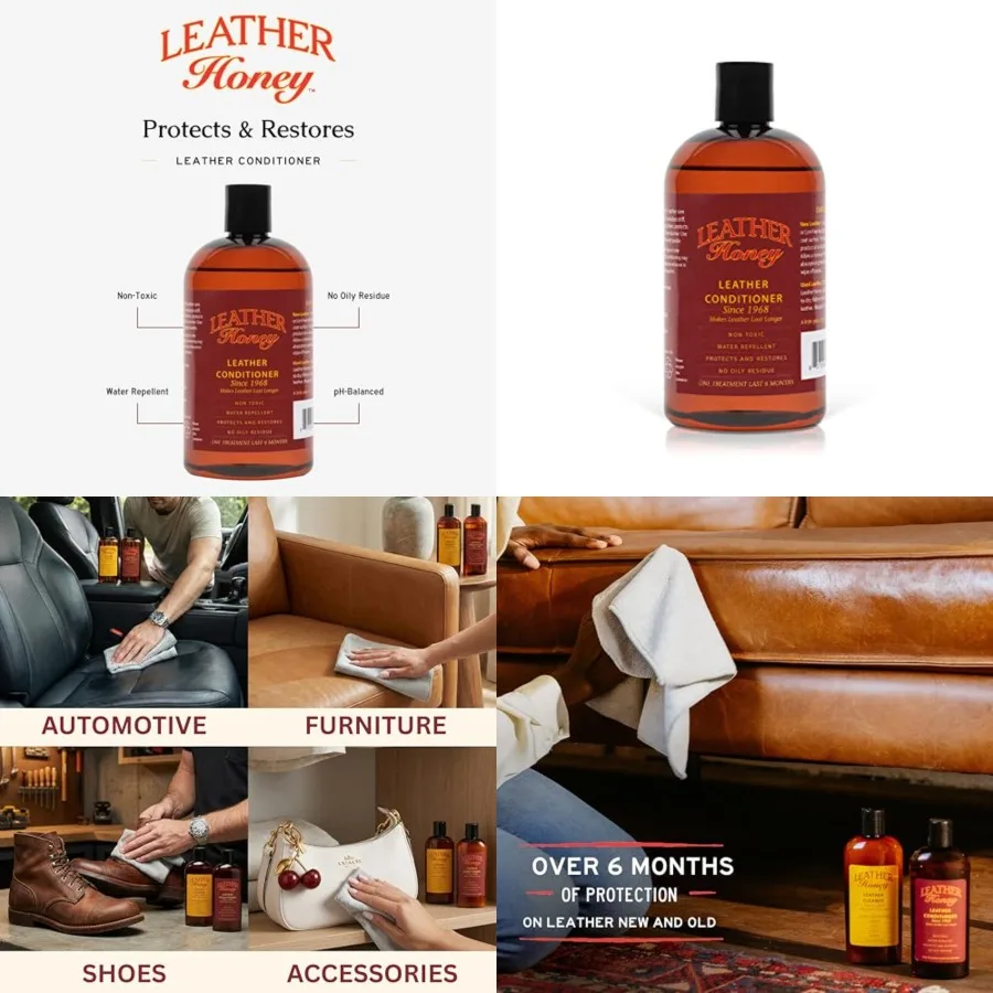 Best Leather Conditioner Since 1968. For Use on Leather Apparel, Furniture, Auto Interiors, Shoes, Bags and Accessories. Non-To
Best Leather Conditioner Since 1968. For Use on Leather Apparel, Furniture, Auto Interiors, Shoes, Bags and Accessories. Non-To