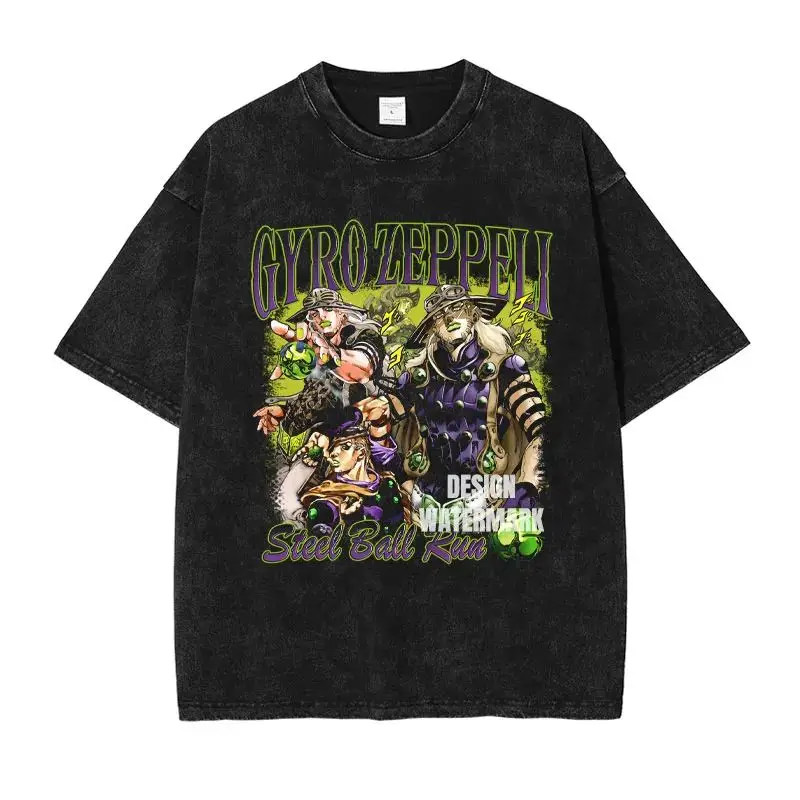 Футболка JOJO Steel Ball Run Vintage Washed Zeppeli Gyro Футболки Oversize Manga JOJO DIO Jotaro Jolyne Jean Pierre Топы Футболки мужские
Футболка JOJO Steel Ball Run Vintage Washed Zeppeli Gyro Футболки Oversize Manga JOJO DIO Jotaro Jolyne Jean Pierre Топы Футболки мужские