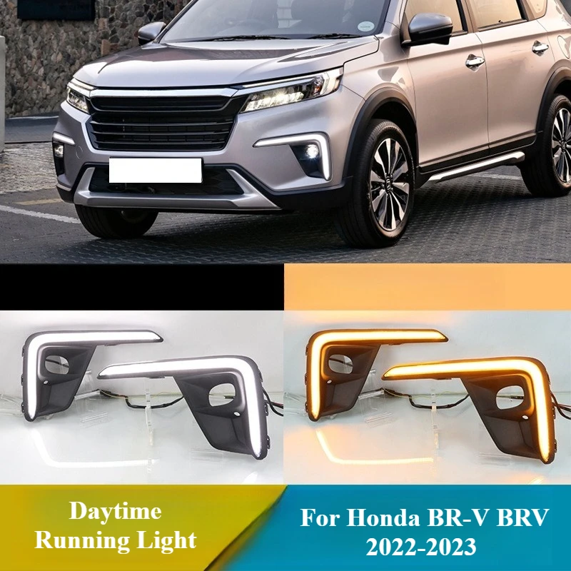 For Honda BR-V BRV 2022-2023 2Pcs LED Daytime Running Light DRL Dynamic Yellow Turn Signal 12V Daylight Front Bumper Fog Lamp
For Honda BR-V BRV 2022-2023 2Pcs LED Daytime Running Light DRL Dynamic Yellow Turn Signal 12V Daylight Front Bumper Fog Lamp