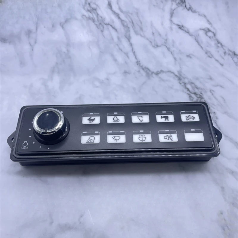 Excavator XE75 200D 215D throttle knob, headlight wiper controller panel integrated switch
Excavator XE75 200D 215D throttle knob, headlight wiper controller panel integrated switch