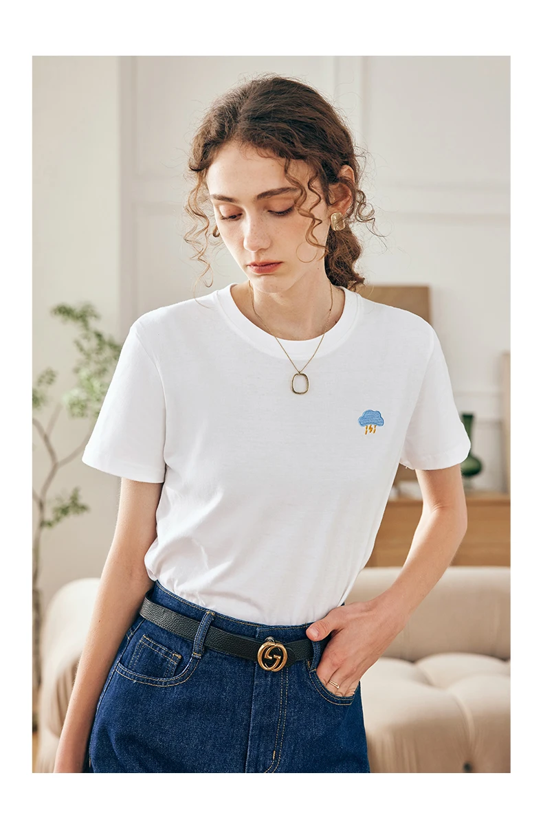 OLrain 100% Cotton Women's T-shirt 2025 New Solid Color Round Neck Short Sleeve Commute Casual Female Pullover Top O24XT69091
OLrain 100% Cotton Women's T-shirt 2025 New Solid Color Round Neck Short Sleeve Commute Casual Female Pullover Top O24XT69091