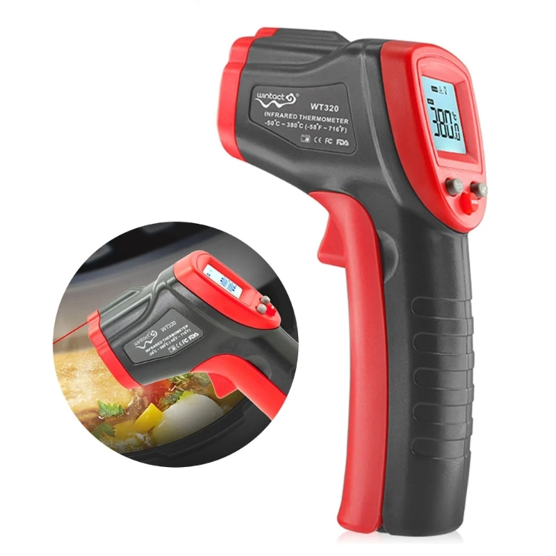 -50 to 380℃ Thermometers Handheld Temp Reader with Backlit Auto Off Function Temperature Measurement Tool M4YD
-50 to 380℃ Thermometers Handheld Temp Reader with Backlit Auto Off Function Temperature Measurement Tool M4YD