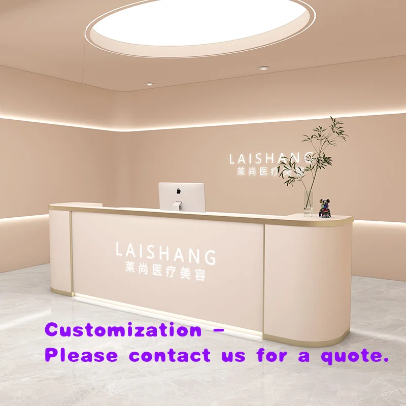 custom.Modern Minimalist Curved Reception Desk Hotel Gym Clothing Store Beauty Salon Nail Salon Featuring MDF Bar Cash
custom.Modern Minimalist Curved Reception Desk Hotel Gym Clothing Store Beauty Salon Nail Salon Featuring MDF Bar Cash