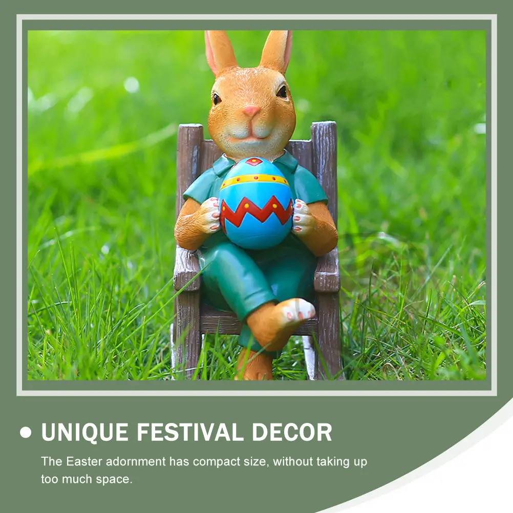 Resin Rabbit nament Easter Style Mini Rocking Chair Decor Unique Festival Statue Home Bar Restaurant Decoration
Resin Rabbit nament Easter Style Mini Rocking Chair Decor Unique Festival Statue Home Bar Restaurant Decoration