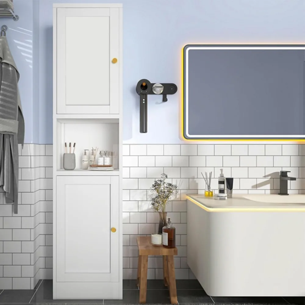 67" Tall Metal Bathroom Storage Cabinet,6-Tier Freestanding Linen Tower with 2 Doors,Narrow Slim Metal Locker Storage Cabinet
67" Tall Metal Bathroom Storage Cabinet,6-Tier Freestanding Linen Tower with 2 Doors,Narrow Slim Metal Locker Storage Cabinet