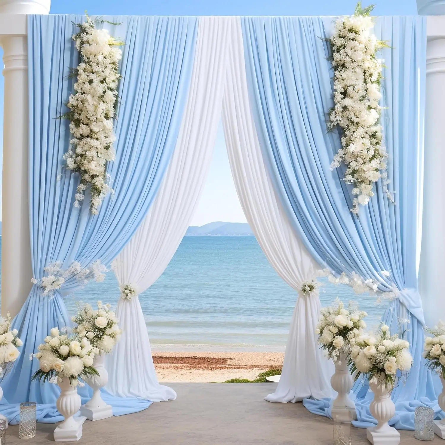 Wrinkle Free Sky Blue Backdrop Curtains Soft Fabric Drapes Backdrop Drapes for Wedding Birthday Parties Stage Photo Decoration
Wrinkle Free Sky Blue Backdrop Curtains Soft Fabric Drapes Backdrop Drapes for Wedding Birthday Parties Stage Photo Decoration