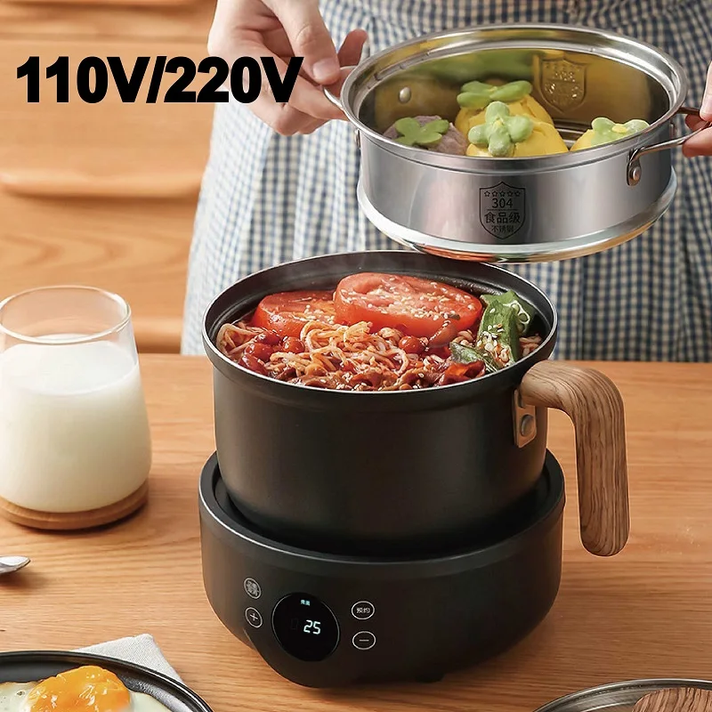 110V/220V Electric Cooking Pot Smart Split Pot Home Multi-function Pot Hot Pot Mini Non-stick Frying Pan Kitchen Appliances 1.8L
110V/220V Electric Cooking Pot Smart Split Pot Home Multi-function Pot Hot Pot Mini Non-stick Frying Pan Kitchen Appliances 1.8L