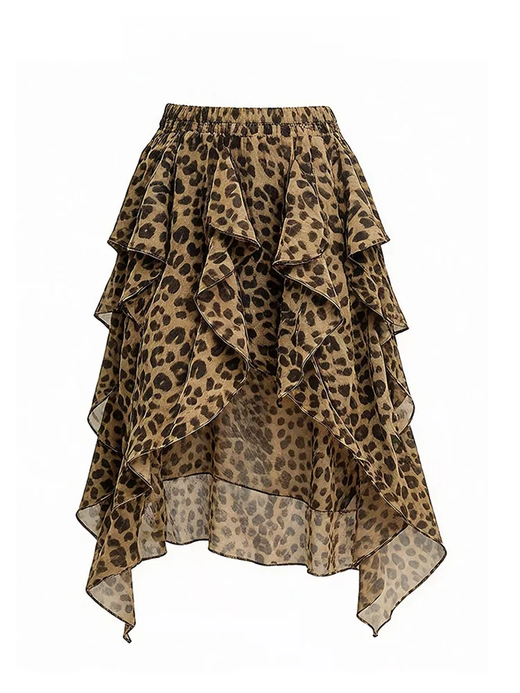 Sweet And Spicy Asymmetrical Hem Skirt with Leopard Print in Chiffon High Waist Slimming A-Line Midi Skirt for Women Summer N...
Sweet And Spicy Asymmetrical Hem Skirt with Leopard Print in Chiffon High Waist Slimming A-Line Midi Skirt for Women Summer N...