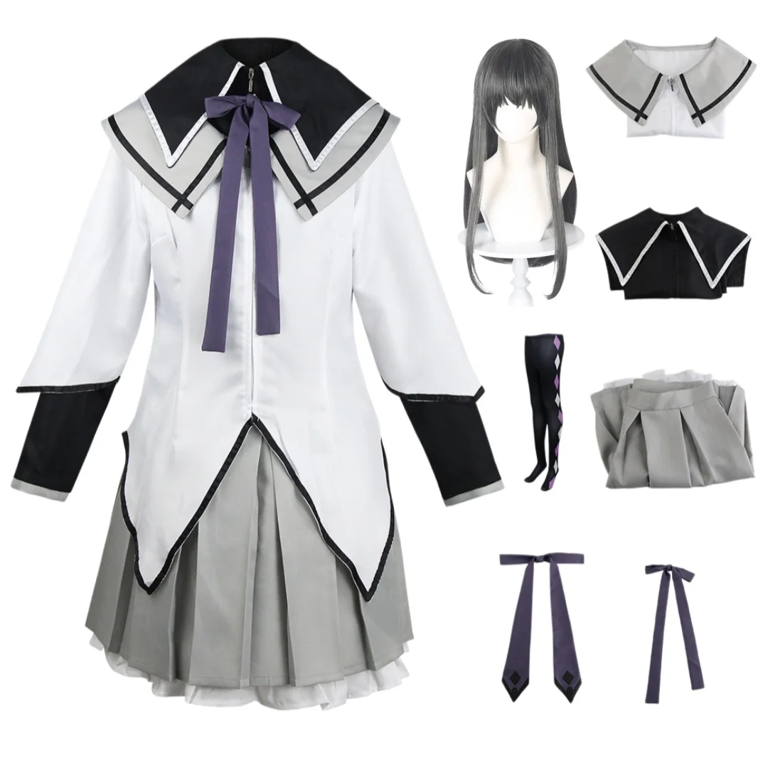 Anime Akemi Homura Cosplay Costume Wig Set Uniform Akemi Homura Outfits
Anime Akemi Homura Cosplay Costume Wig Set Uniform Akemi Homura Outfits