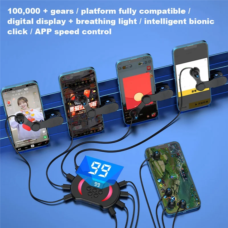 AU28-App Control Bluetooth Mobile Phone Screen Auto Clicker Simulation Finger Clicker Screen Auto Clicker Presser
AU28-App Control Bluetooth Mobile Phone Screen Auto Clicker Simulation Finger Clicker Screen Auto Clicker Presser