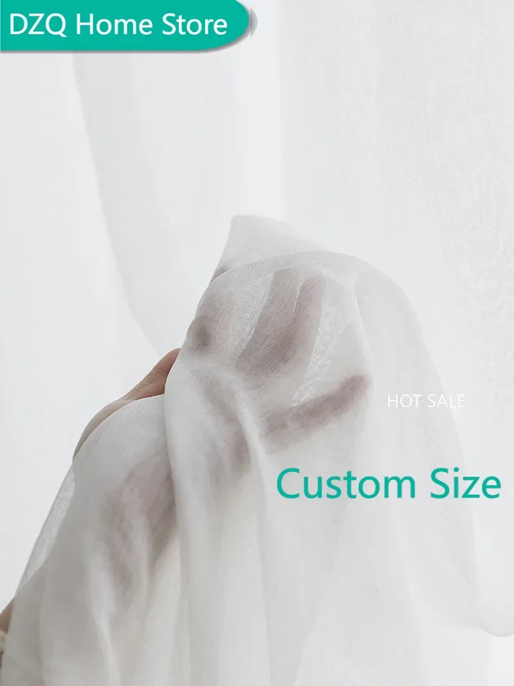 Modern Solid Color Sheer Curtains For Bedroom White Linen Tulle Window Treatment Curtain For Living Room Voile Organza Drapes
Modern Solid Color Sheer Curtains For Bedroom White Linen Tulle Window Treatment Curtain For Living Room Voile Organza Drapes