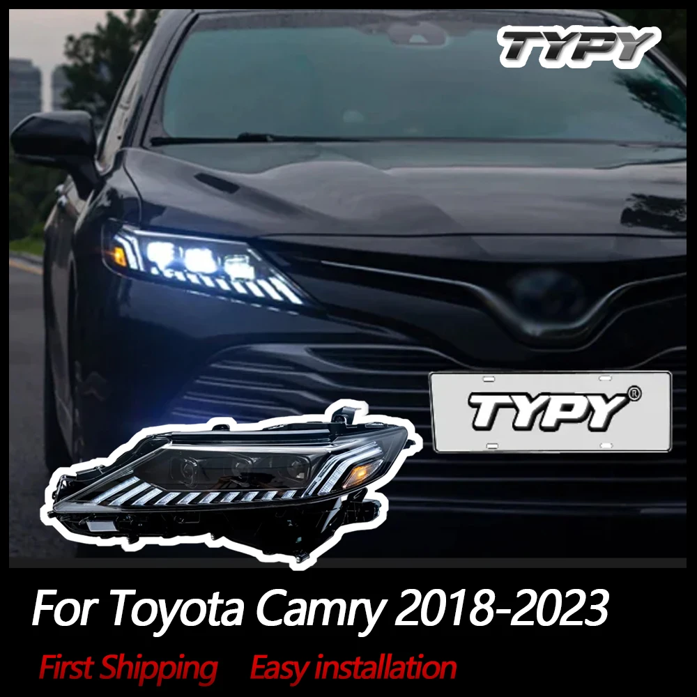Автомобильные фары TYPY для Toyota Camry 2018-2023, светодиодные фары для проектора, дневные ходовые огни, автомобильные аксессуары
Автомобильные фары TYPY для Toyota Camry 2018-2023, светодиодные фары для проектора, дневные ходовые огни, автомобильные аксессуары