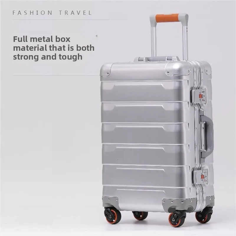 24-inch All-aluminum Magnesium Alloy Trolley Case Universal Wheel Suitcase 20-inch Metal Hard Box Rolling Luggage
24-inch All-aluminum Magnesium Alloy Trolley Case Universal Wheel Suitcase 20-inch Metal Hard Box Rolling Luggage