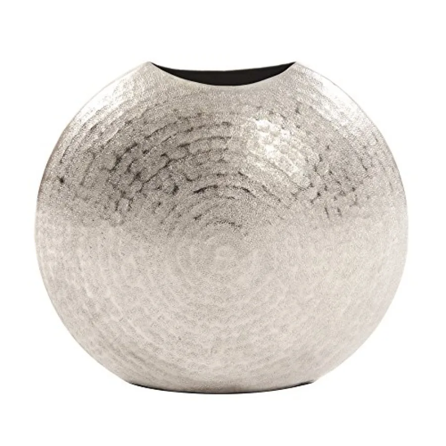 Howard Elliott Collection Frosted Decorative Metal Vase Mettalic Silver Accent with Hammered Teture for Home Centerpiece Entryw
Howard Elliott Collection Frosted Decorative Metal Vase Mettalic Silver Accent with Hammered Teture for Home Centerpiece Entryw