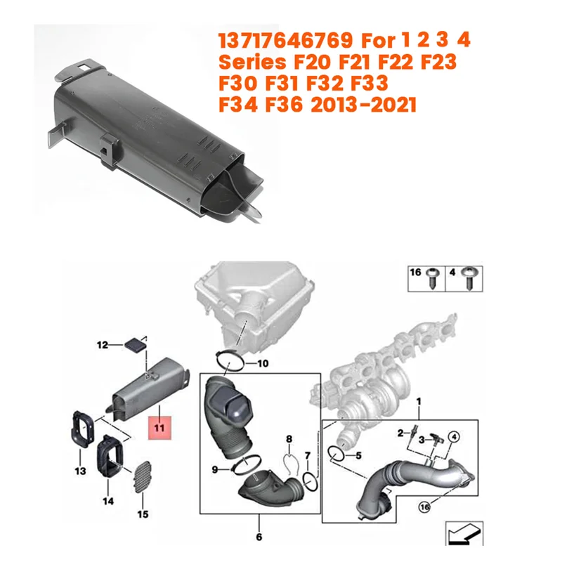 Классическая воздухозаборная труба двигателя 13717646769 для BMW 1 2 3 4 серии F20 F21 F22 F23 F30 F31 F32 F33 F34 F36 13-21 Шланг всасывания воздуха
Классическая воздухозаборная труба двигателя 13717646769 для BMW 1 2 3 4 серии F20 F21 F22 F23 F30 F31 F32 F33 F34 F36 13-21 Шланг всасывания воздуха