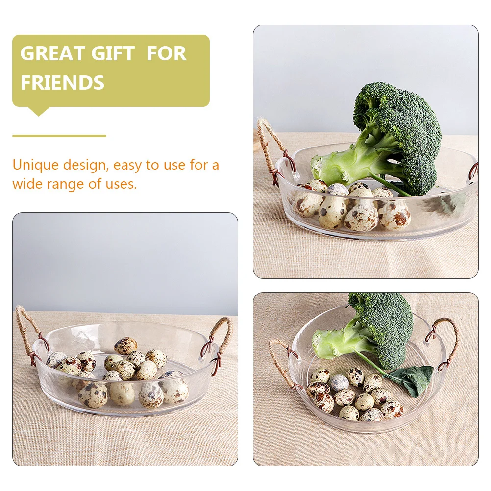 Binaural Handle Glass Dessert Bowl Transparent Creative Salad Bowl Elegant Food Display for Weddings Restaurants Parties
Binaural Handle Glass Dessert Bowl Transparent Creative Salad Bowl Elegant Food Display for Weddings Restaurants Parties