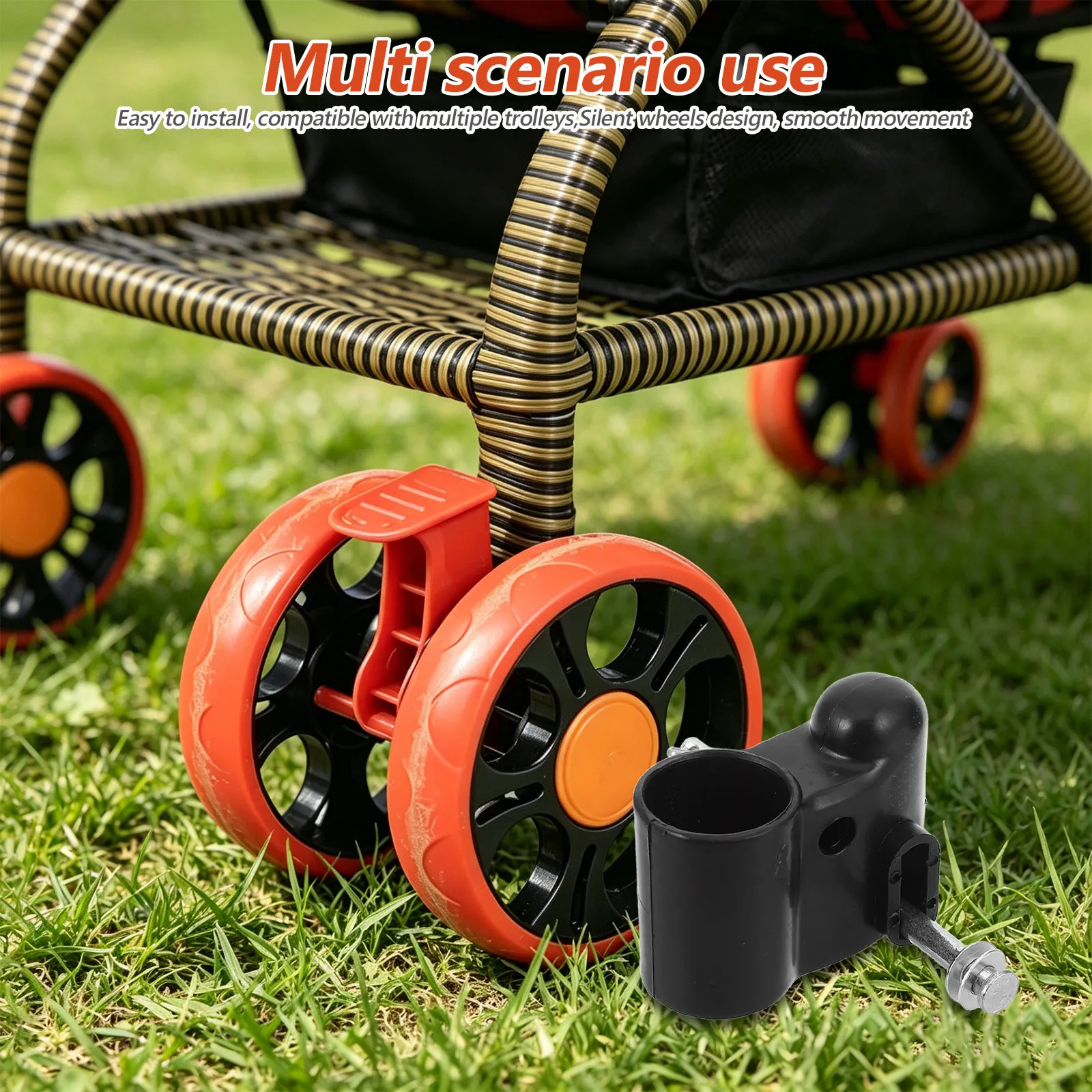 2Pcs Heavy Duty Stroller Wheel Axle Pin Connector 2.6mm 1.5mm Hole Diameter for Rear Front Caster Mount Smooth Swivel Action DIY
2Pcs Heavy Duty Stroller Wheel Axle Pin Connector 2.6mm 1.5mm Hole Diameter for Rear Front Caster Mount Smooth Swivel Action DIY
