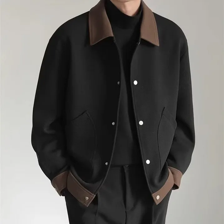 Loose Fit Men's Jaet Spring Autumn Casual Sle No Cap Trendy Polyester Fabric Long Sve Youth ular Outerwear Coat
Loose Fit Men's Jaet Spring Autumn Casual Sle No Cap Trendy Polyester Fabric Long Sve Youth ular Outerwear Coat