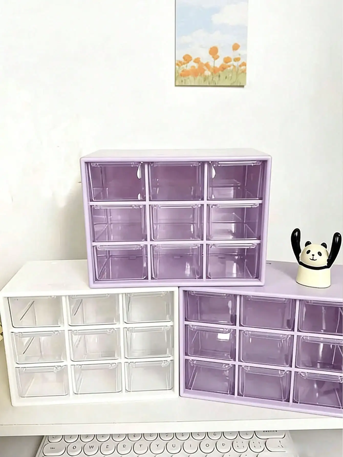 Transparent Plastic Desktop Drawer Storage Box, Large Capacity Multi-Function Storage Rack, Suitable For Desk Or Wall-Mounted, Portable Jewelry Stand, Office Supplies, Cosmetics, Bathroom Accessories, Travel Essentials
Transparent Plastic Desktop Drawer Storage Box, Large Capacity Multi-Function Storage Rack, Suitable For Desk Or Wall-Mounted, Portable Jewelry Stand, Office Supplies, Cosmetics, Bathroom Accessories, Travel Essentials