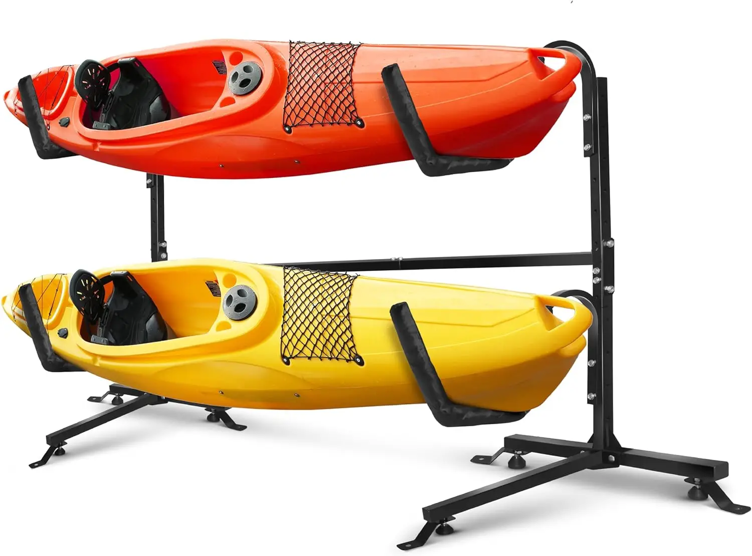 175 Lbs Storage Freestanding Double Kayak Ra For Garage, Durable Steel Outdoor Kayak Stand, Ideal For Kayaks, Surfboard, Paddle
175 Lbs Storage Freestanding Double Kayak Ra For Garage, Durable Steel Outdoor Kayak Stand, Ideal For Kayaks, Surfboard, Paddle