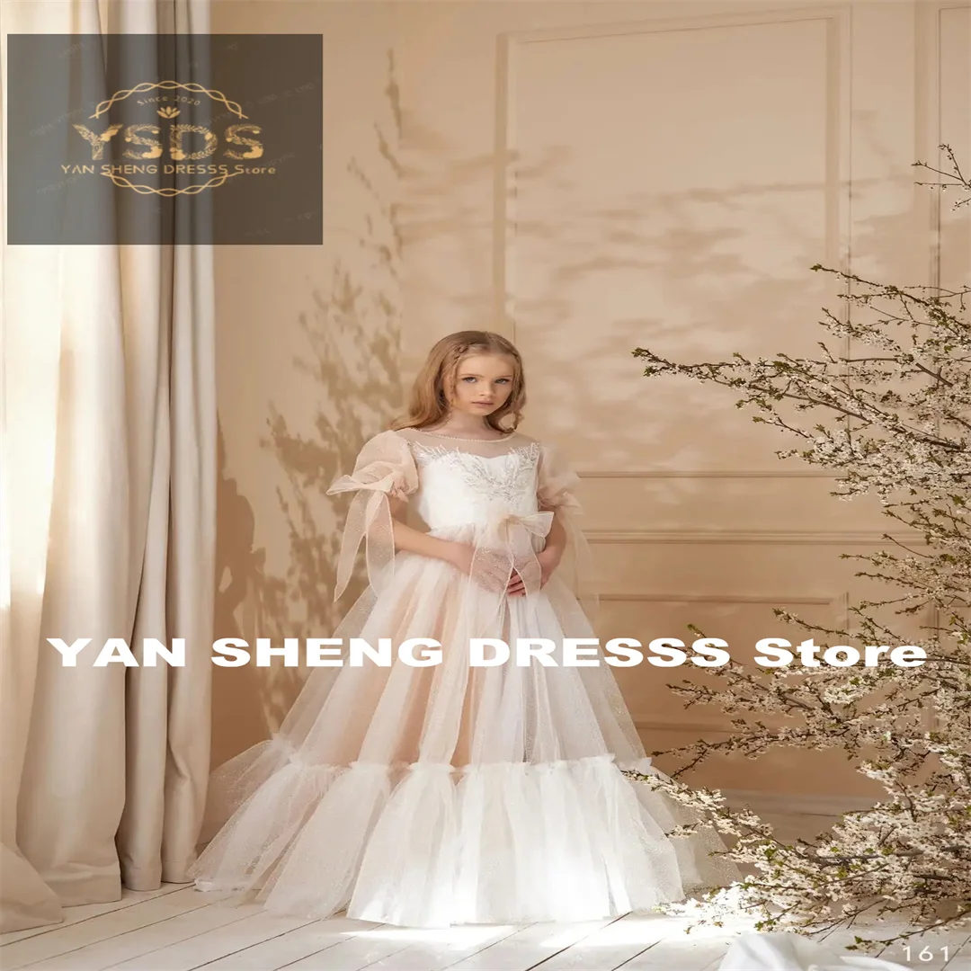Customized Flower Girl Dress For Wedding Tulle Applique Short Sleeve Ball Gowns Birthday Party First Communion Dresses
Customized Flower Girl Dress For Wedding Tulle Applique Short Sleeve Ball Gowns Birthday Party First Communion Dresses