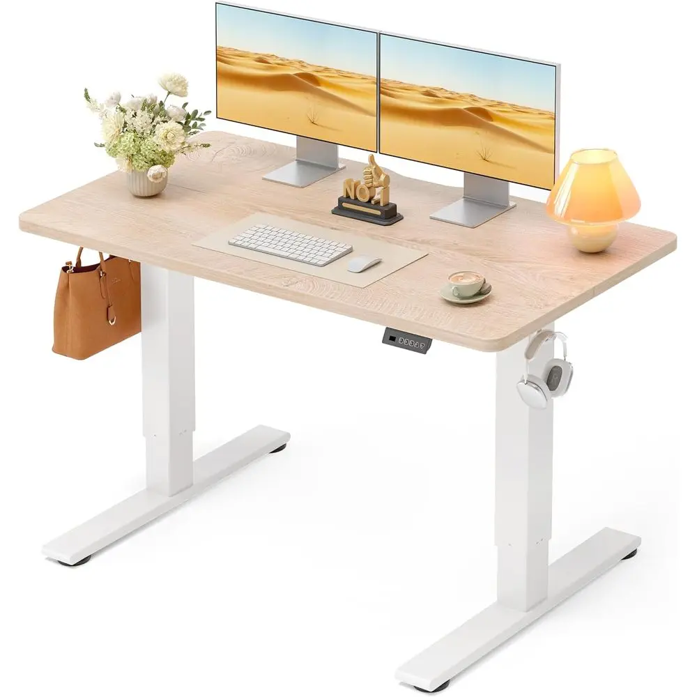 Electric Standing Desk 48 x 24 Inch, Height Adjustable Sit Stand Desk with Memory Presets, Splice Desktop Computer Desk for Home
Electric Standing Desk 48 x 24 Inch, Height Adjustable Sit Stand Desk with Memory Presets, Splice Desktop Computer Desk for Home