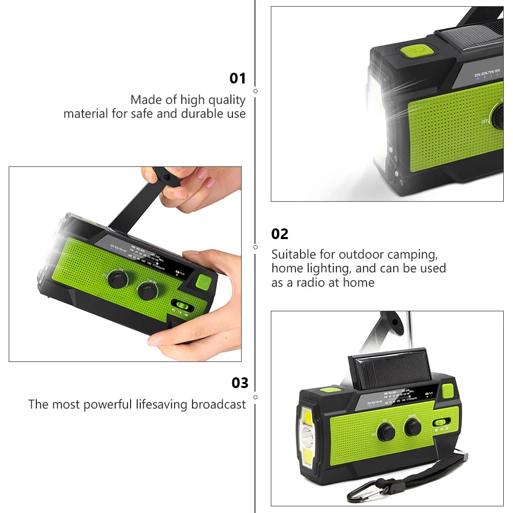 1pc Solar Powered Led Flashlight For Solar Hand Crank Outdoor Portable Hand Crank Weather Alert Radio
1pc Solar Powered Led Flashlight For Solar Hand Crank Outdoor Portable Hand Crank Weather Alert Radio