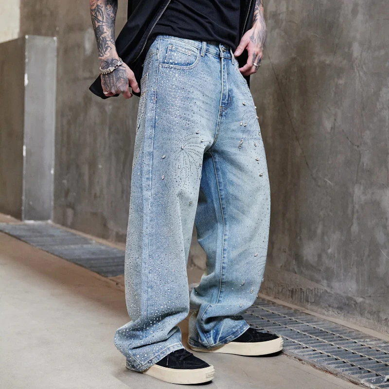 new fashion loose-fit straight-leg blue wash jeans
new fashion loose-fit straight-leg blue wash jeans
