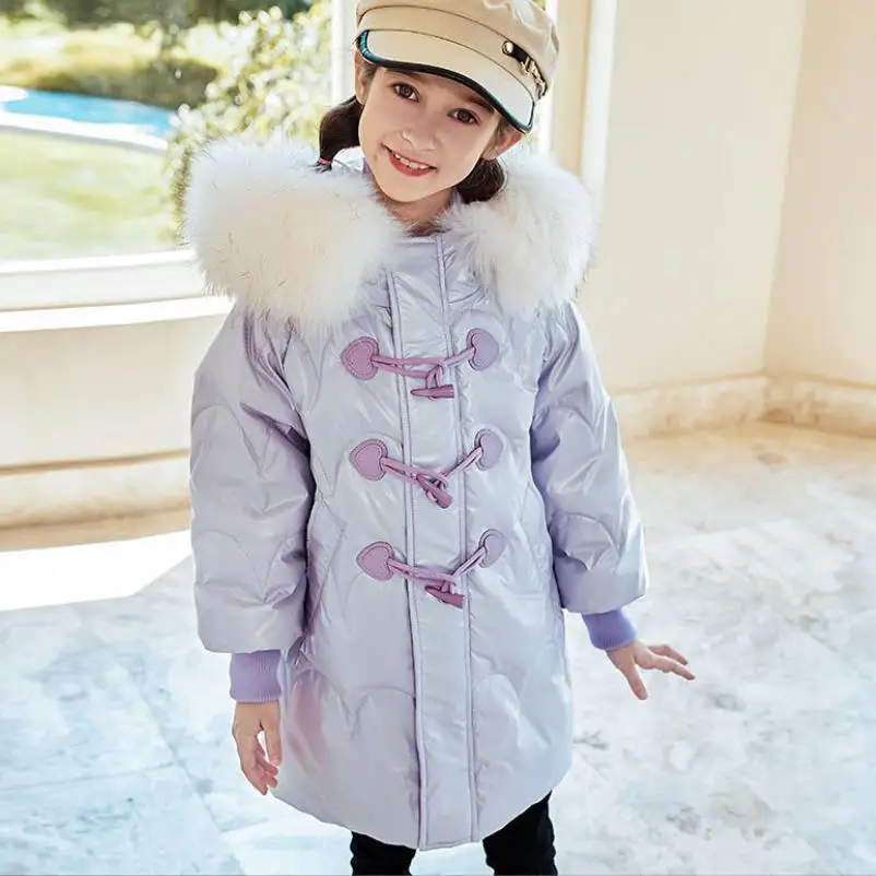 Girl 90% White Duck Down Jacket Warm Winter Claw Buckle Fashion Down Outfit Children Real Fur Collar Thicker Down Coats Wz914
Girl 90% White Duck Down Jacket Warm Winter Claw Buckle Fashion Down Outfit Children Real Fur Collar Thicker Down Coats Wz914