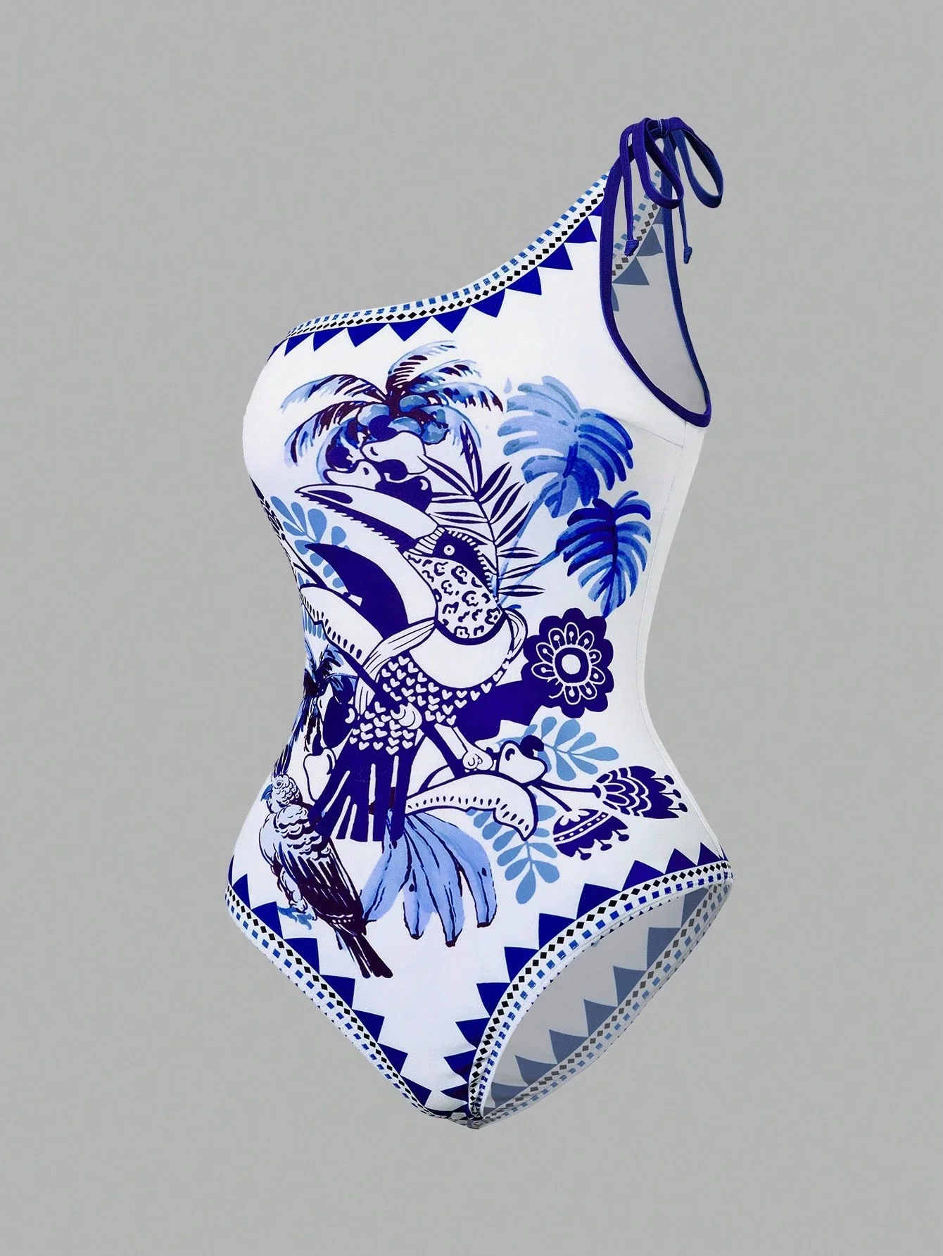 Женский слитный купальник с тропическим цветочным принтом и птицами, с юбкой, на бретелях через шею, для пляжного отдыха
Женский слитный купальник с тропическим цветочным принтом и птицами, с юбкой, на бретелях через шею, для пляжного отдыха